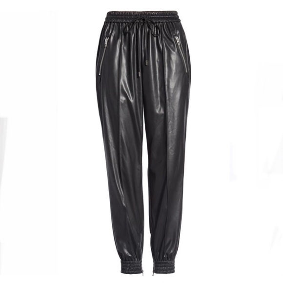 BLANKNYC Running Wild Faux Leather Track Pants - Picture 5 of 5